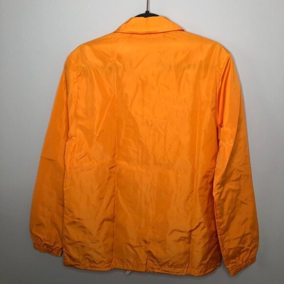 MEN'S Champion Reverse Weave Coach Varsity Jacket Orange Size Small - Picture 3 of 8